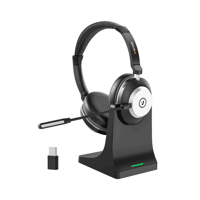 Wantek WK882BT wireless headset with boom microphone for clear work calls