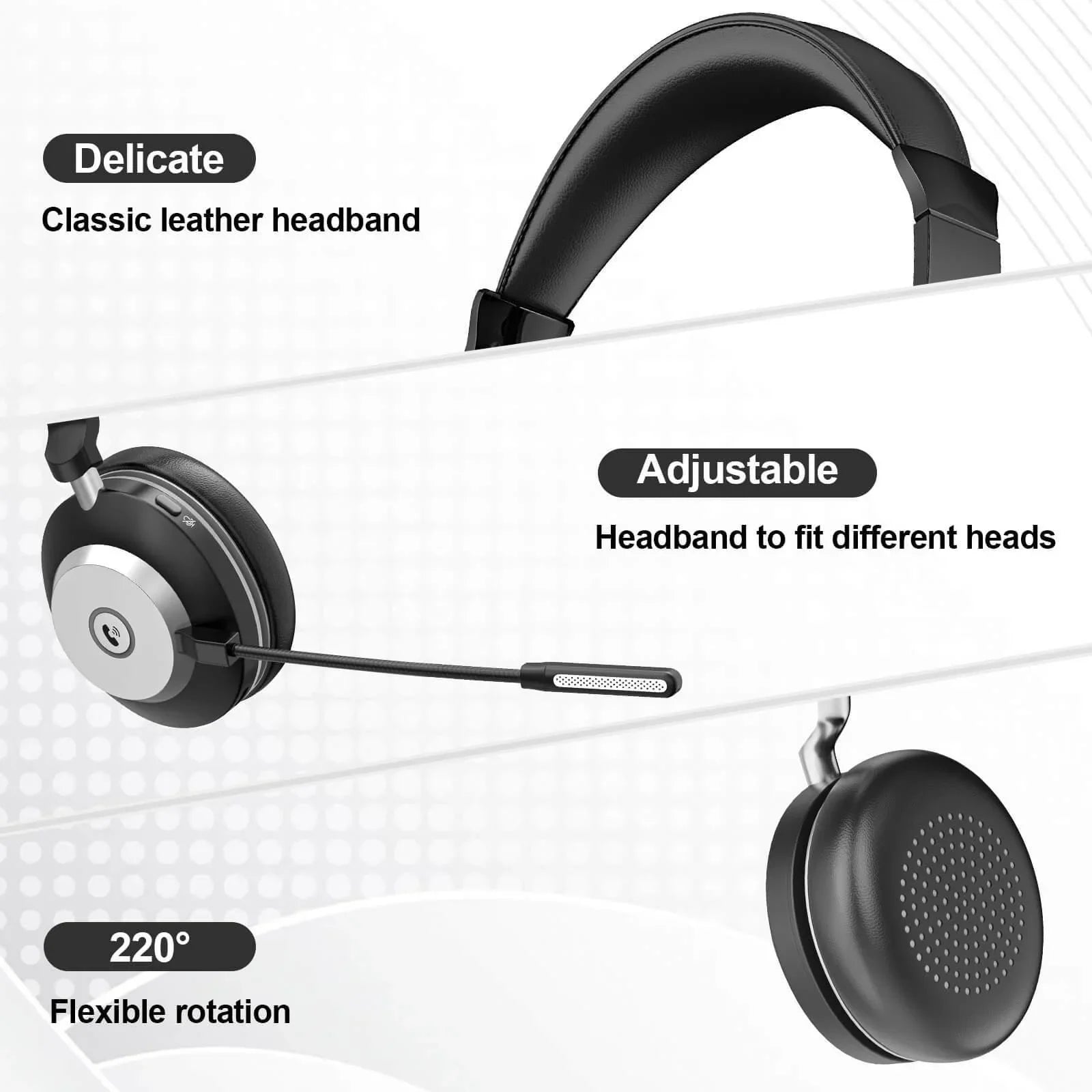 Noise Canceling Bluetooth Headset for Work | WK882BT – Wantek