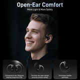 Wireless Open Ear Earbuds, Bluetooth 5.3 Headphones, 50H Playtime w/Charging Case,Touch Controls, Voice Assistant, Built-in Mic for Calls