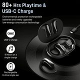 Wireless Open Ear Earbuds, Bluetooth 5.3 Headphones, 50H Playtime w/Charging Case,Touch Controls, Voice Assistant, Built-in Mic for Calls